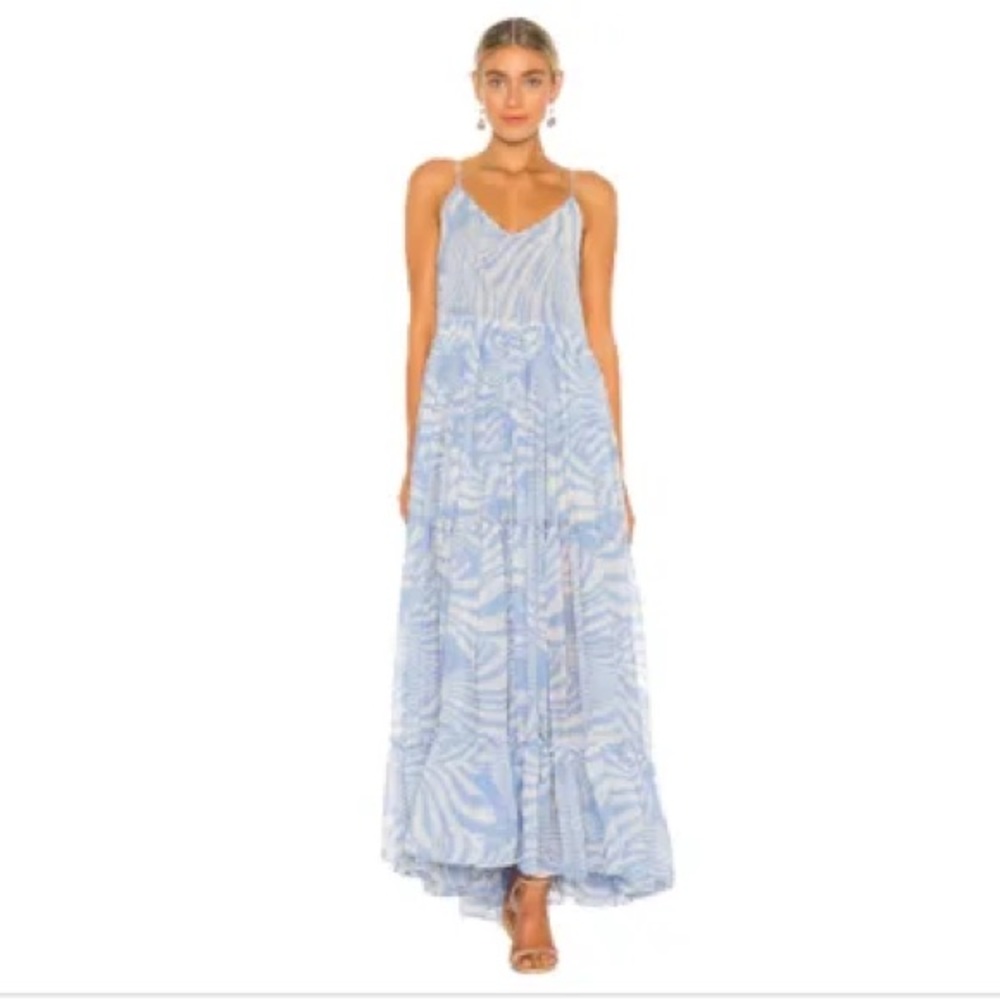 Misa Los Angeles | Kalita Dress | Color: Casablanca Blue Shell